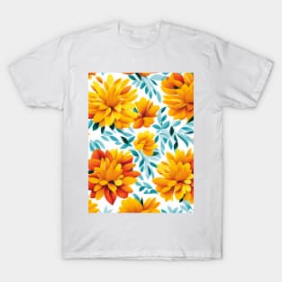 Marigold Light Abstract Artwork T-Shirt